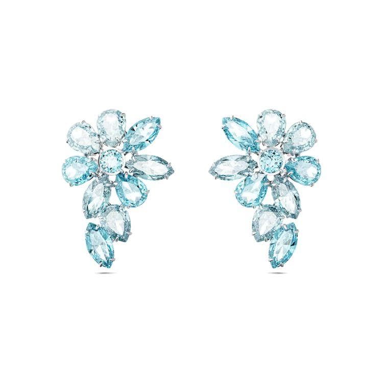 Swarovski Gema Teardrop Inlaid Decorative Earrings Women earrings Blue 5666016 Box (Random Color)