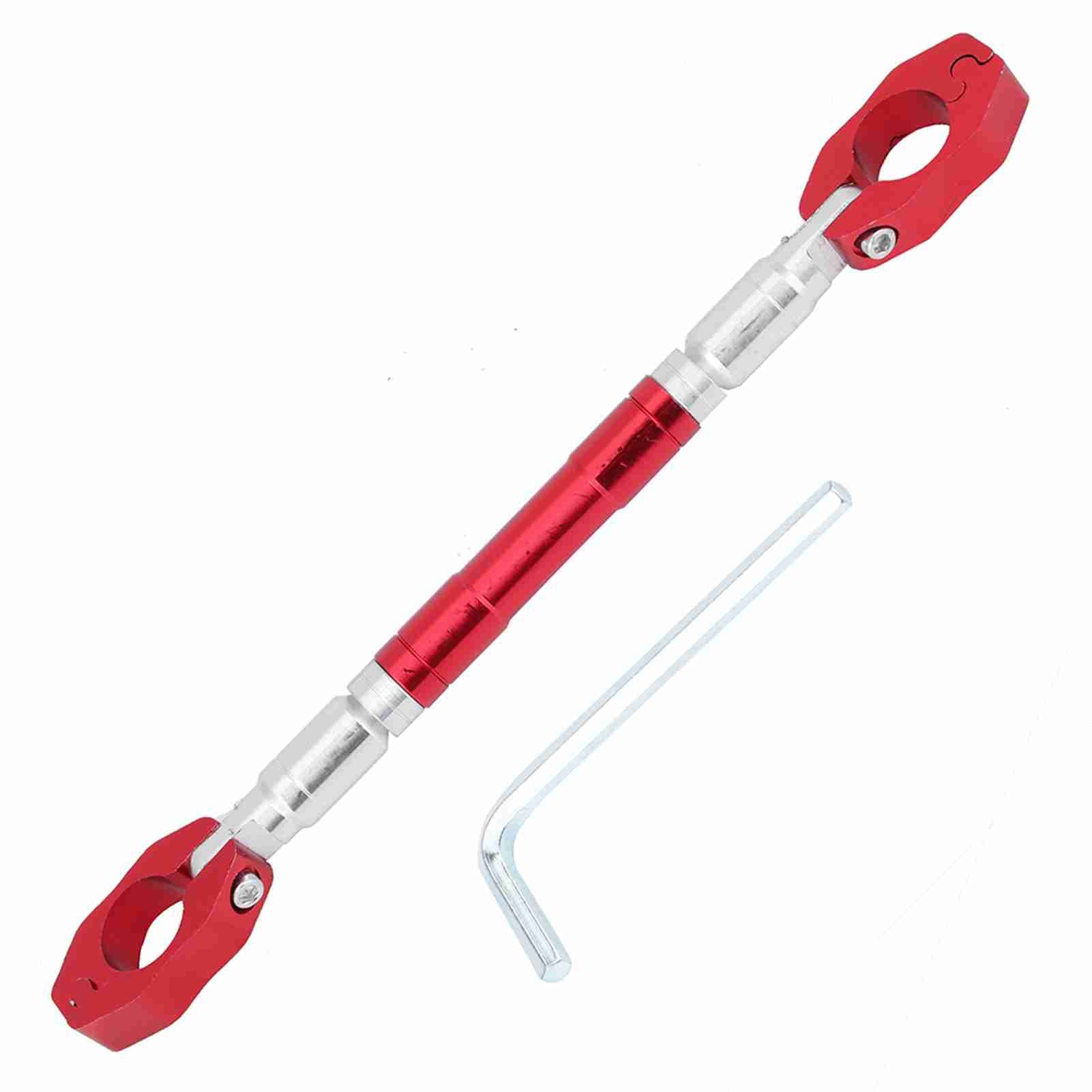 Universal Adjustable Aluminium Alloy Motorcycle Balance Cross Handlebar Red