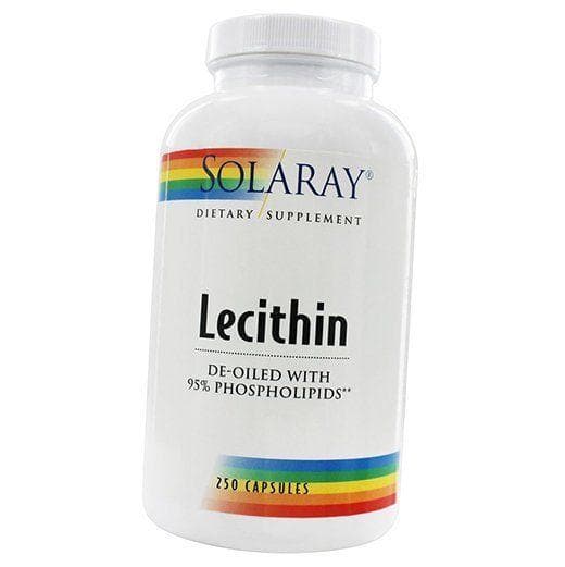 Soy Lecithin, Lecithin, Solaray 100caps (72411008) 250caps