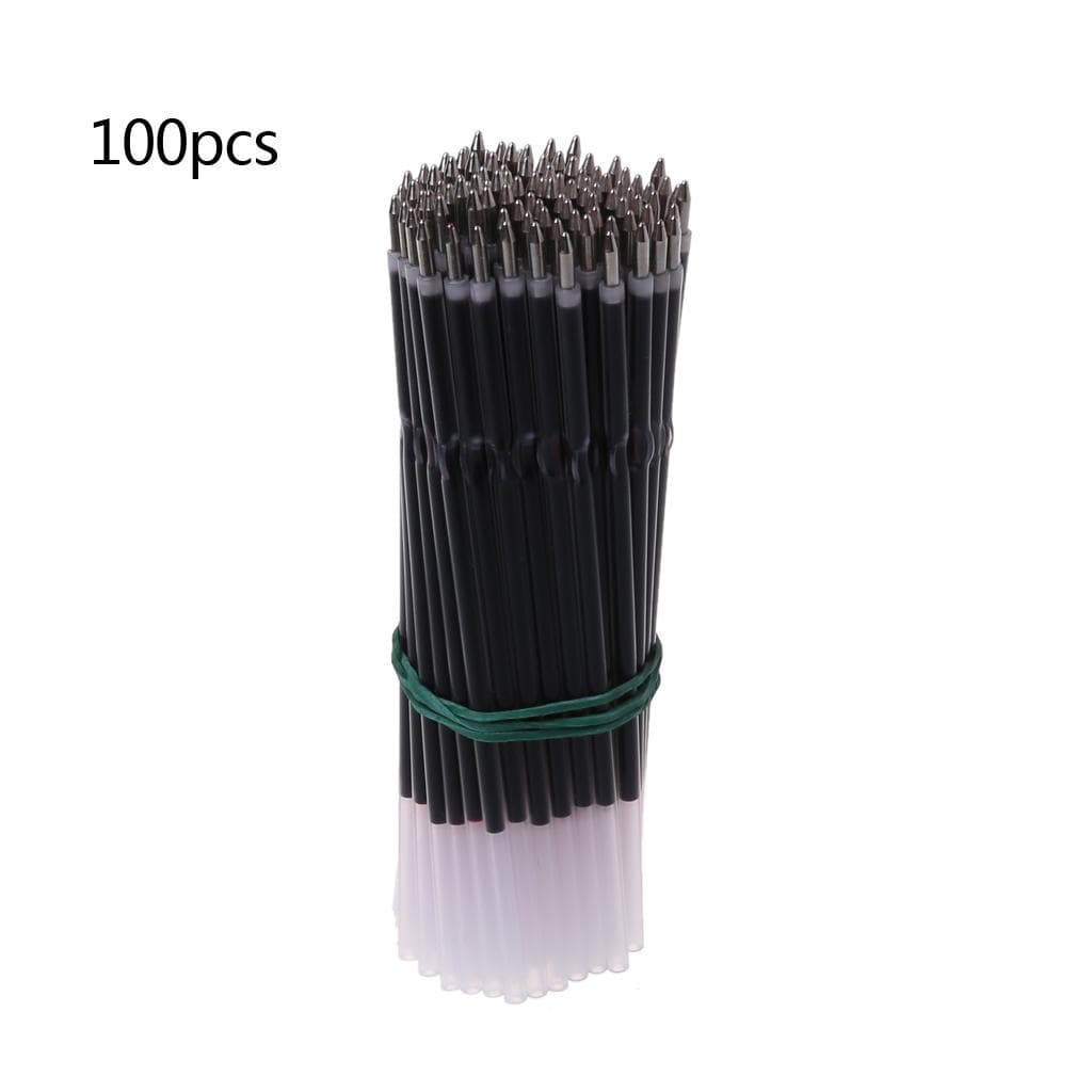 100Pcs 0.7mm Ballpoint Pen Refill Black Blue Red Stationery School Office Supply red