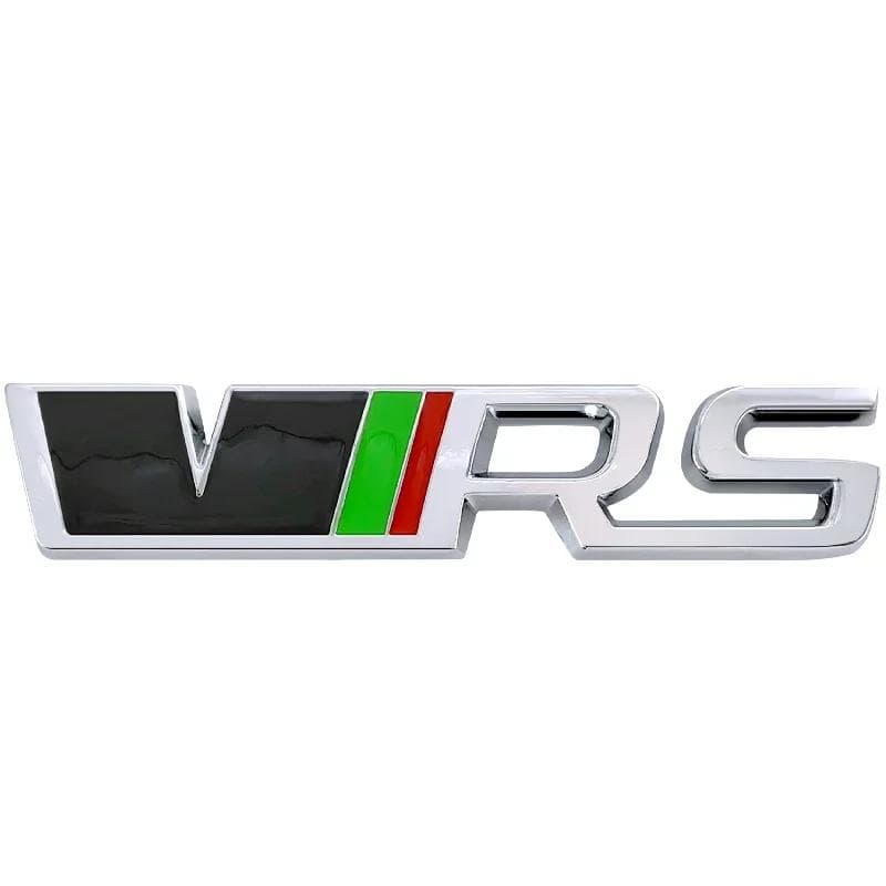 Alloy Car Front Grille Logo Trunk Emblem Badge Sticker for VRS Octavia Yeti Fabia 1 Kodiaq Karoq 2 A7 Tour RS Superb Rapid Badge Sticker black/silver