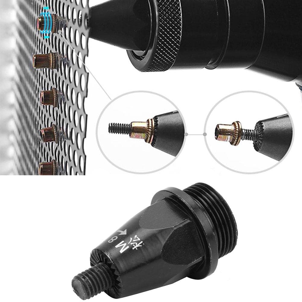 Air Riveter Rivet Nut Gun Head Hard Alloy Pneumatic Pull Setter Riveting Tool PartsM8