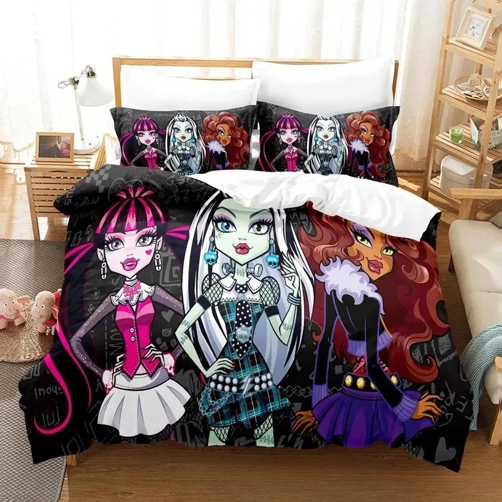 3D Print Personelity Monster Cartoon High Bedding Set Boys Girls Twin Queen King Size Duvet Cover Pillowcase Bed boys Adult 155x220cm 3pcs