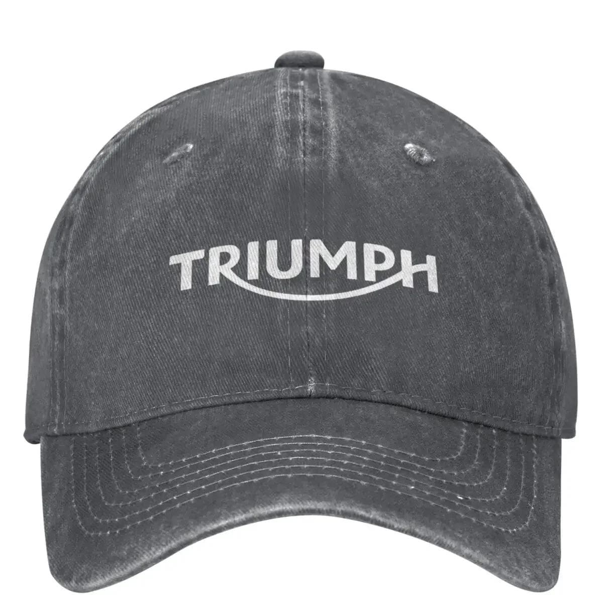 Racing Triumphed Washed Baseball Cap Motorcycle Casual Trucker Hat Summer Unisex Teens Outdoor Sun Sun protection Baseball Caps Adjustable white