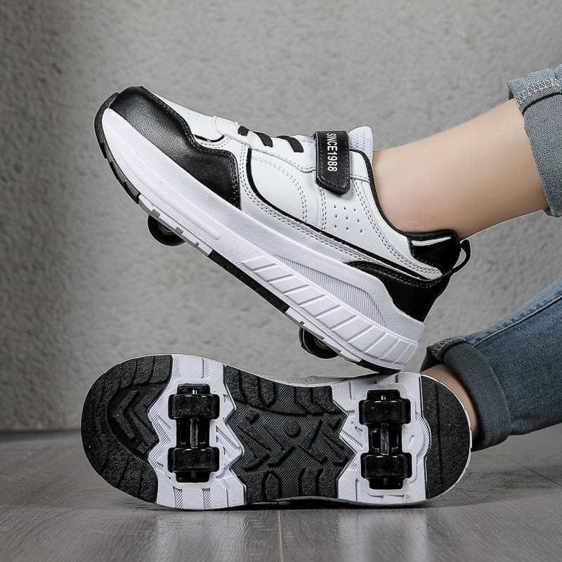 Student Running Shoes Four-wheel Children's Roller Skates Men and Women Detachable Shoes with Wheels Skates 40