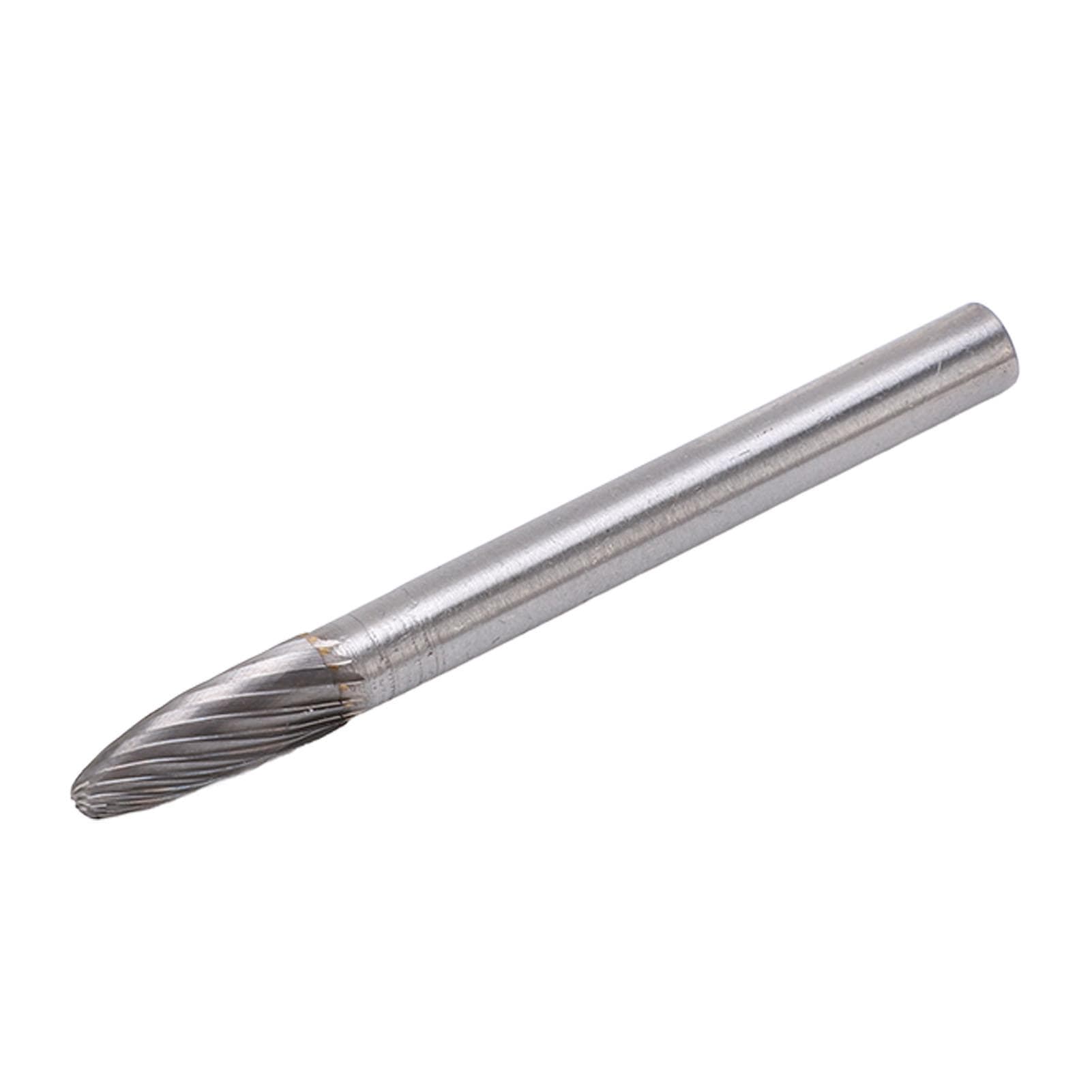 Single Cut Rotary File Tungsten Steel Die Grinder Burr Metal Wood Carving Bits Tool for Deburring
