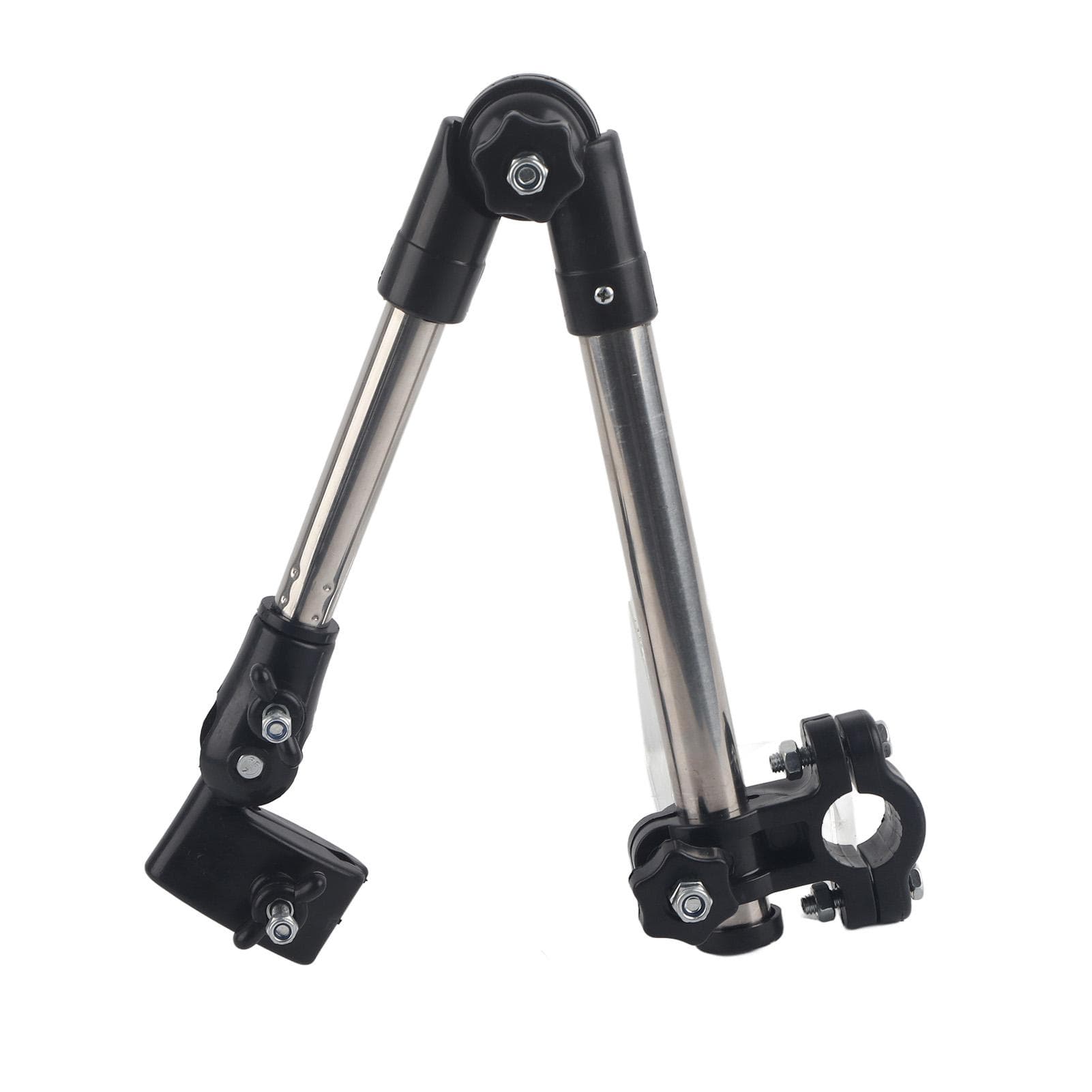 360 degrees Adjustable Umbrella Stretch Mount Stand Holder Baby Stroller Pram Bicycle Chair Black
