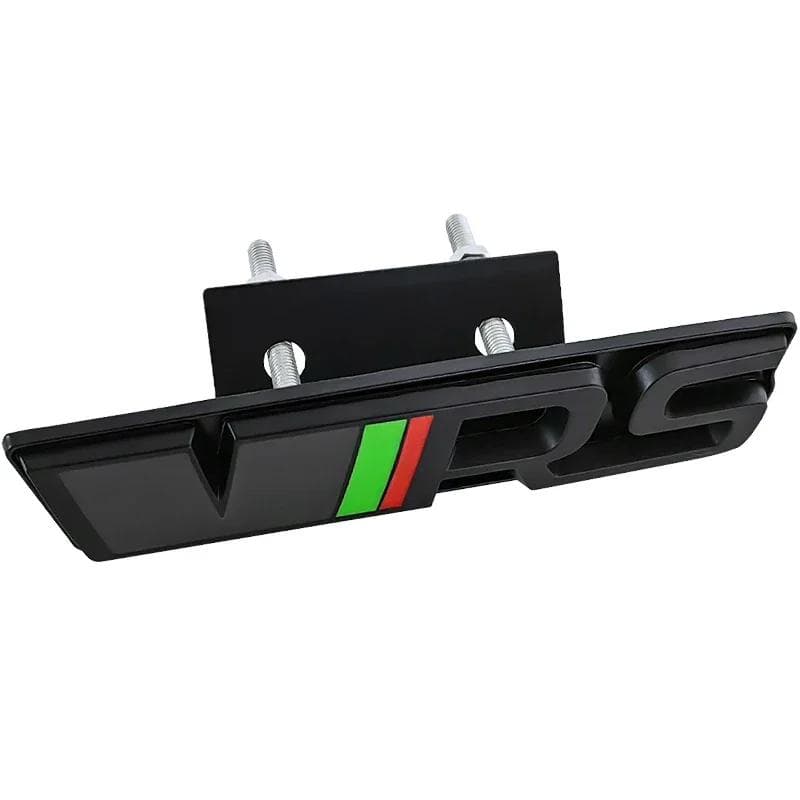 Alloy Car Front Grille Logo Trunk Emblem Badge Sticker for VRS Octavia Yeti Fabia 1 Kodiaq Karoq 2 A7 Tour RS Superb Rapid Front Grille Badge black