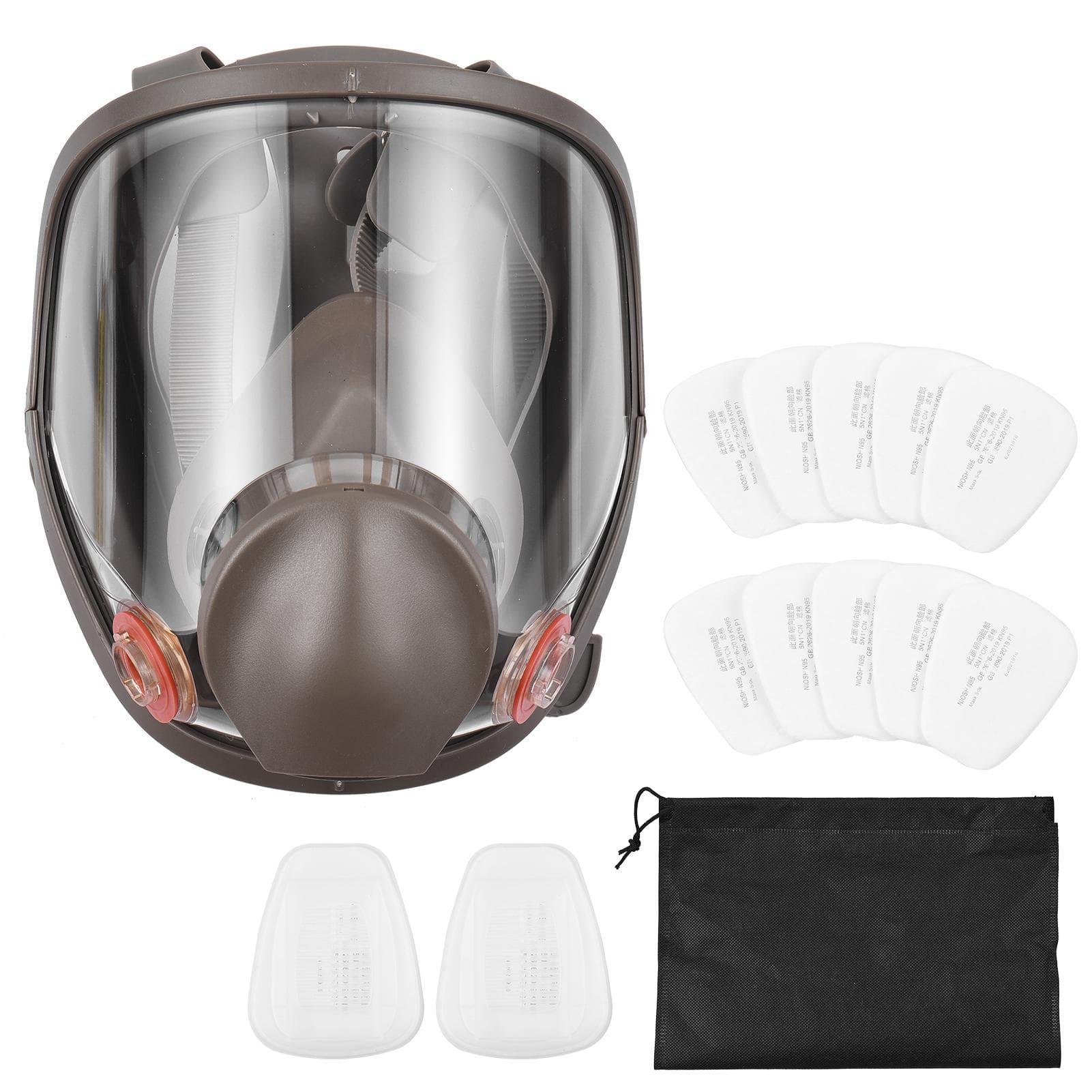 Reusable Respirator Full Facepiece 6800 Gas Mask Breathing Protection Full Face Cover Wide Field of
