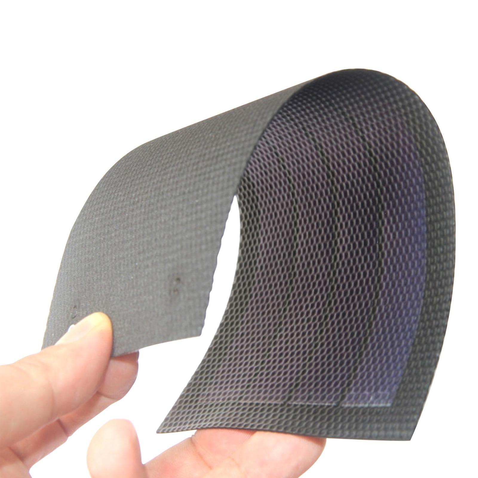 1W 6V Flexible Solar Panel Small Thin Amorphous Silicon Solar Cell DIY Waterproof Camping Portable black