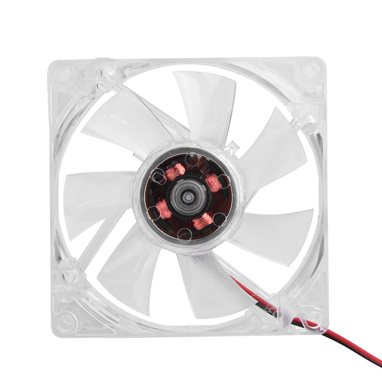 80mm LED Light 12V 4Pin Mute PC Case Cooling Fan Computer Cooler Blue