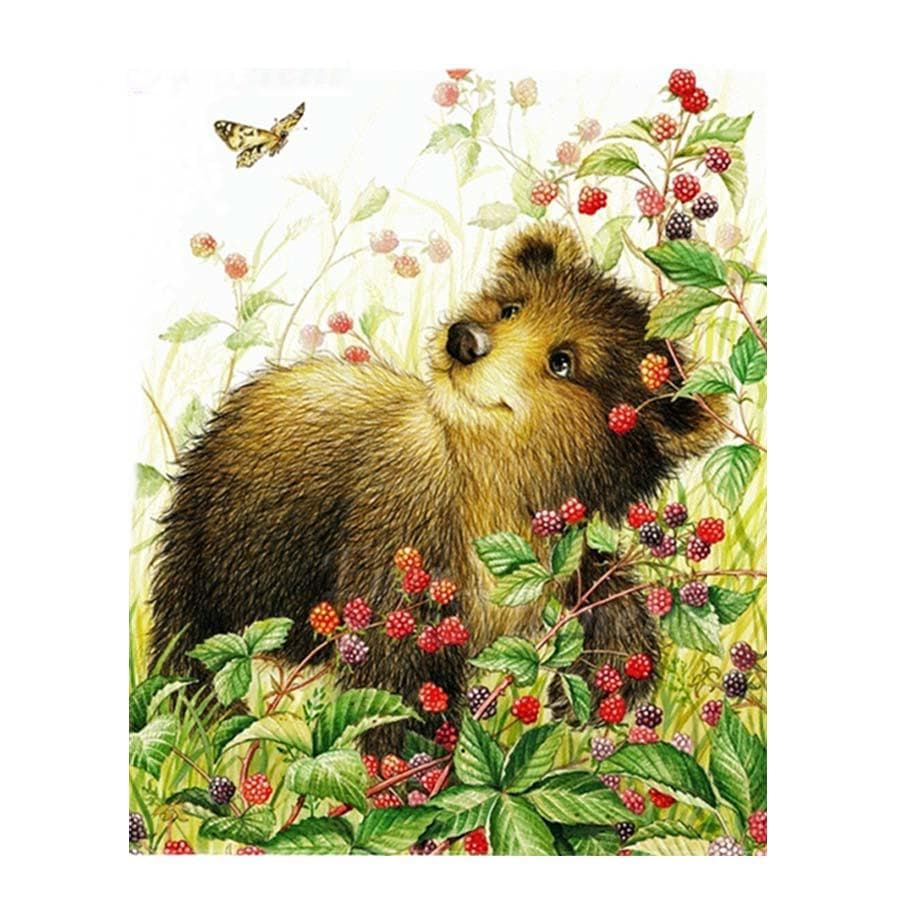 Diamond Painting Full Drill Animal 5D DIY Diamond Embroidery Cross Stitch 20X30CM