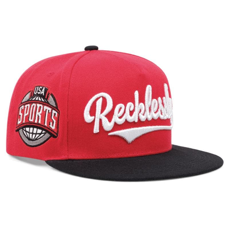 Men's Fashion REEK Embroidered Hat Snapback Caps Unisex Sunshade Hat Women Adjustable Hip Hop Baseball Caps Cowboy Hat red