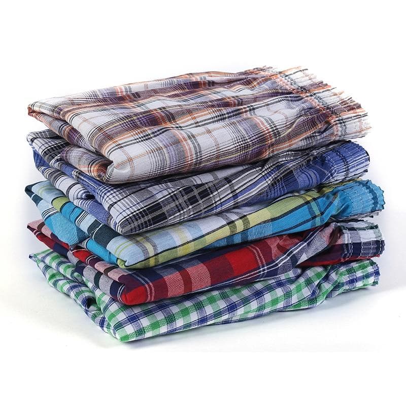 5 Pack Men's Soft Cotton Plaid Boxer Shorts Trunk Lounge Pajama Tartan Underwear XL