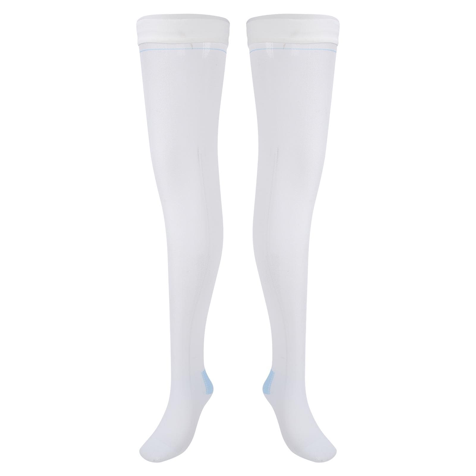 Thigh Length Compression Stockings Prevent Varicose Veins Leg Fatigue Swelling Relieve StockingsXL M(for 4-6.5kg)