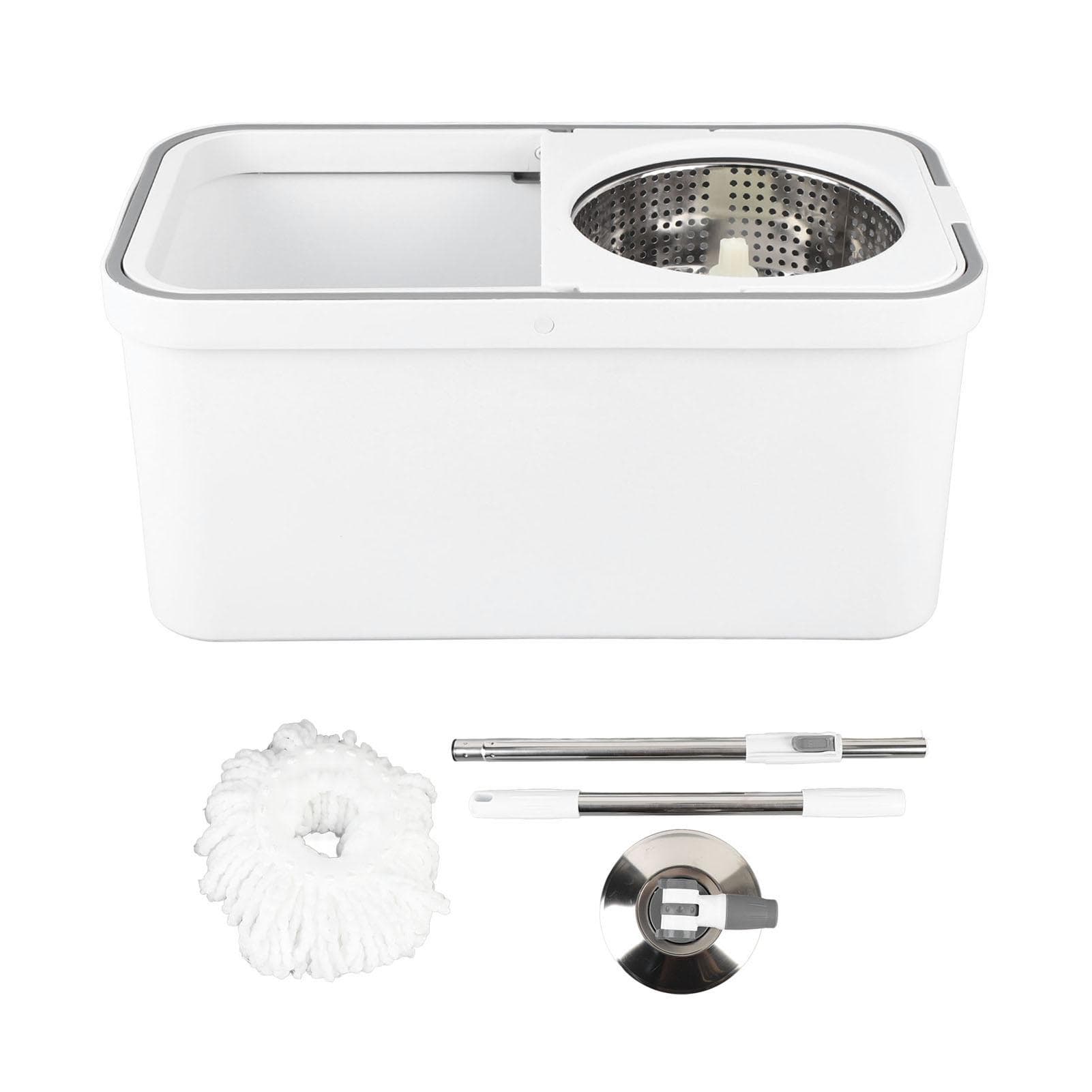 Spin Mop Bucket with Wringer Set 360 Degree Spin Mop Bucket Floor Cleaning System with Microfiber