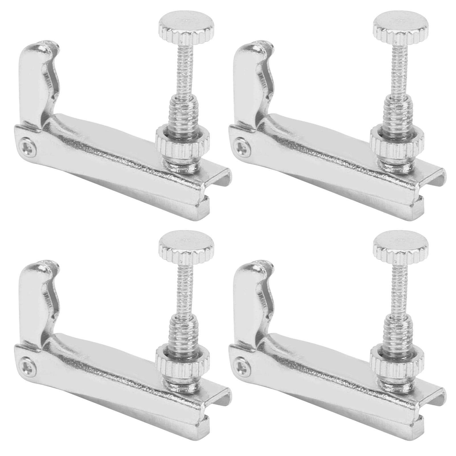 4Pcs Violin Fine Tuners 34?44 Cello String Tool Replacement Instrument AccessoriesSilver silver
