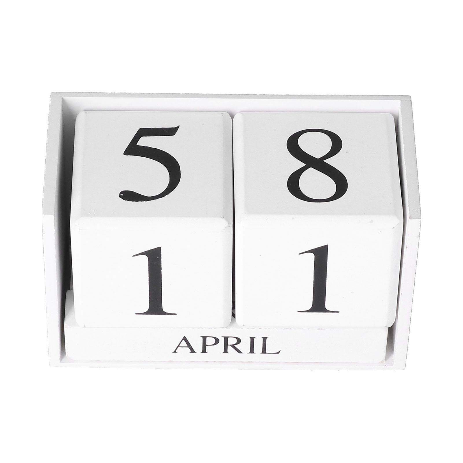 Wooden Perpetual Calendar Elegant Practical Retro Fashion Style Eco Friendly Desk Calendar Blocks
