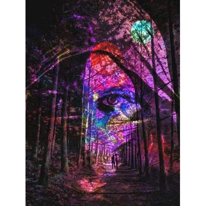 Diamond Painting Full Drill Always Watching Diy Diamond Embroidery Diamond Painting Diamond Art Wall 20X30CM
