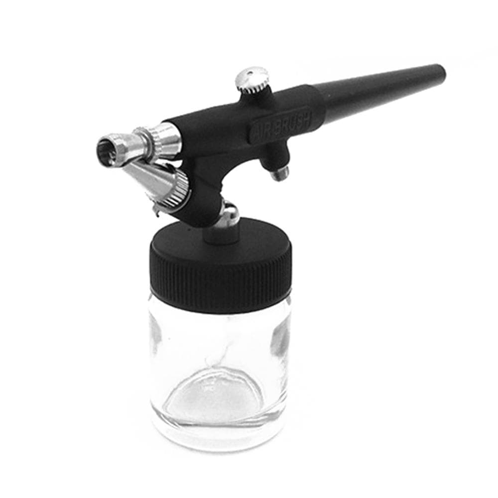 138-Type Airbrush Kit 0.8mm Single Action Air Brush Set 22CC Paint Fluids Cups for Model DIY Makeup multicolour