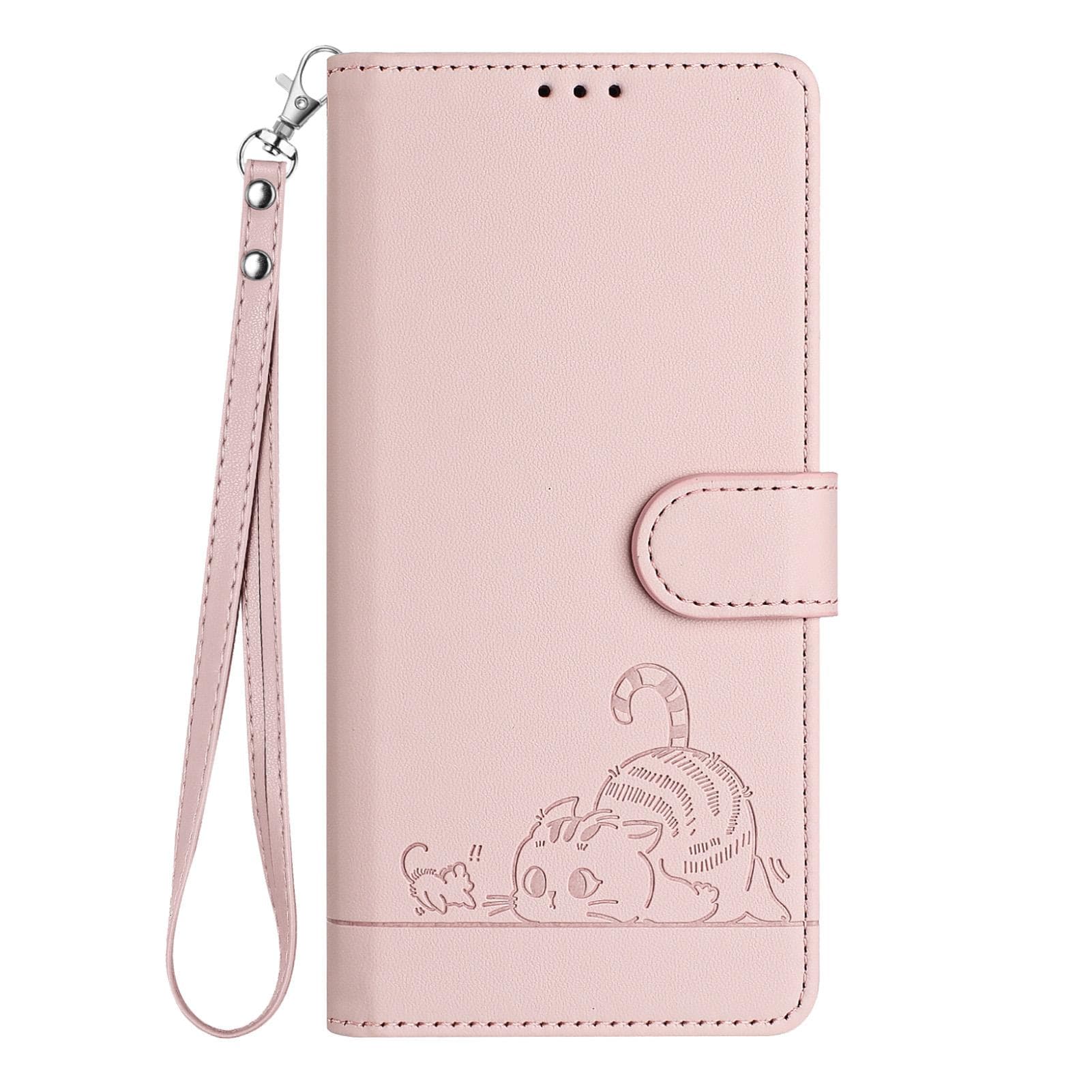 Leather wallet case for Motorola Moto G72, G53, G13, G23, G73, G14, G54, G84, G04, G24, G34 Moto G14 4g pink