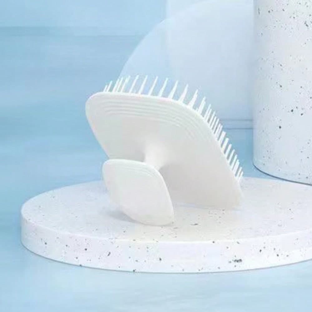 1 Piece Scalp Massage Shampoo Comb, Dual-Purpose Dry And Wet Cleaning Comb, Meridian Dredging Shampoo Tool white