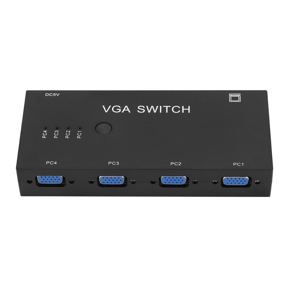 VGA Splitter 4-in 1-out Video Converter Switcher Computer Accessory 1920 x 1080 for HD Display