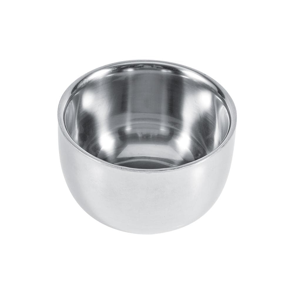 Durable Men s Stainless Steel Hairdressing Shaving Cream Soap Mug Bowl Cup Tool