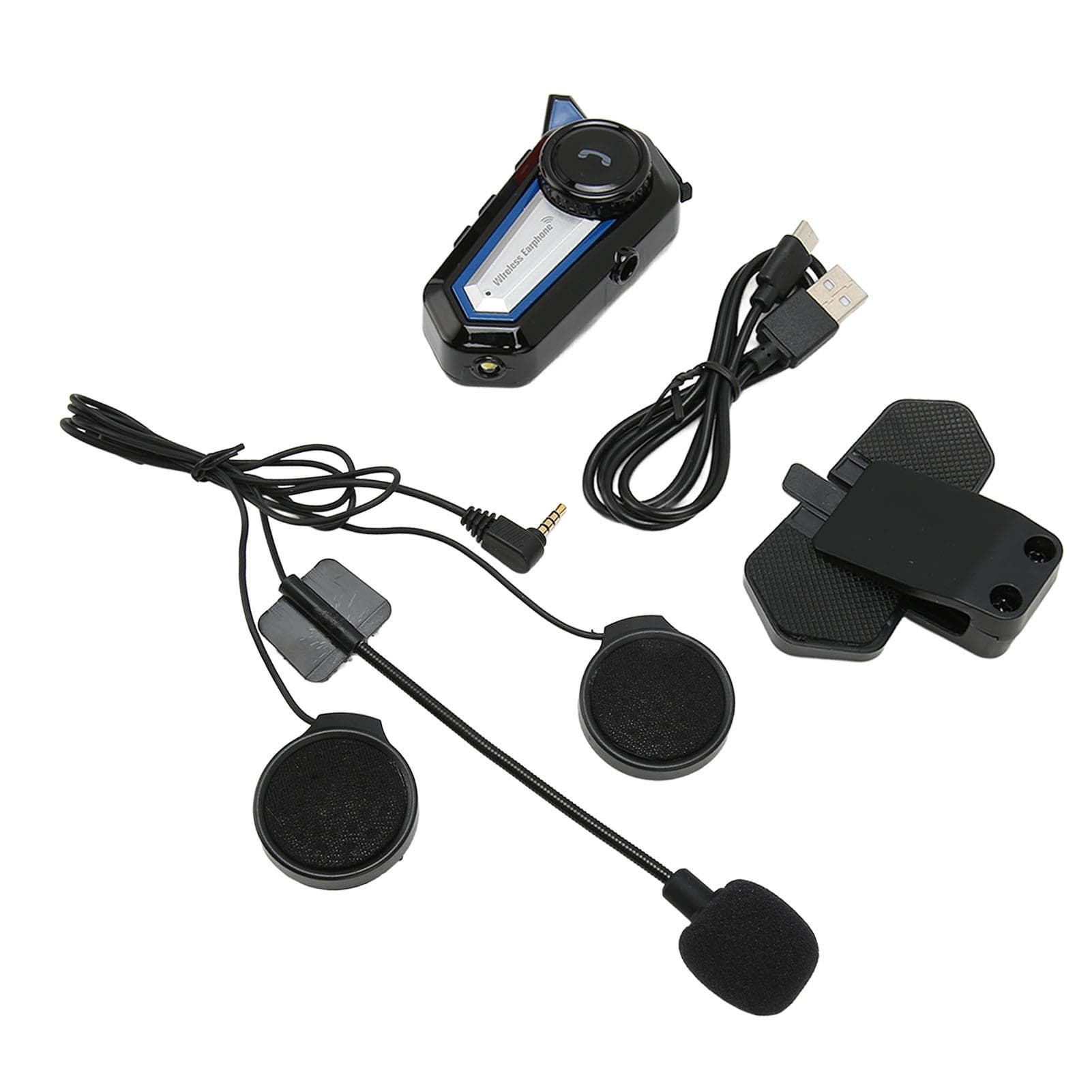 Motorcycle Helmet Bluetooth Headset Professional HD Noise Reduction Helmet Headphones for Outdoor