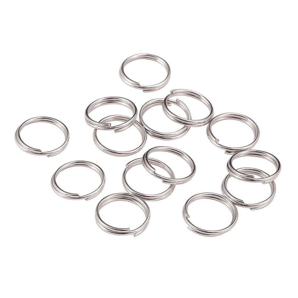 50-200pcs/lot 4 6 8 10 12 mm Open Jump Rings Double Loops Split Rings Connectors For Jewelry Making Supplies DiY 14mm x 100Pcs