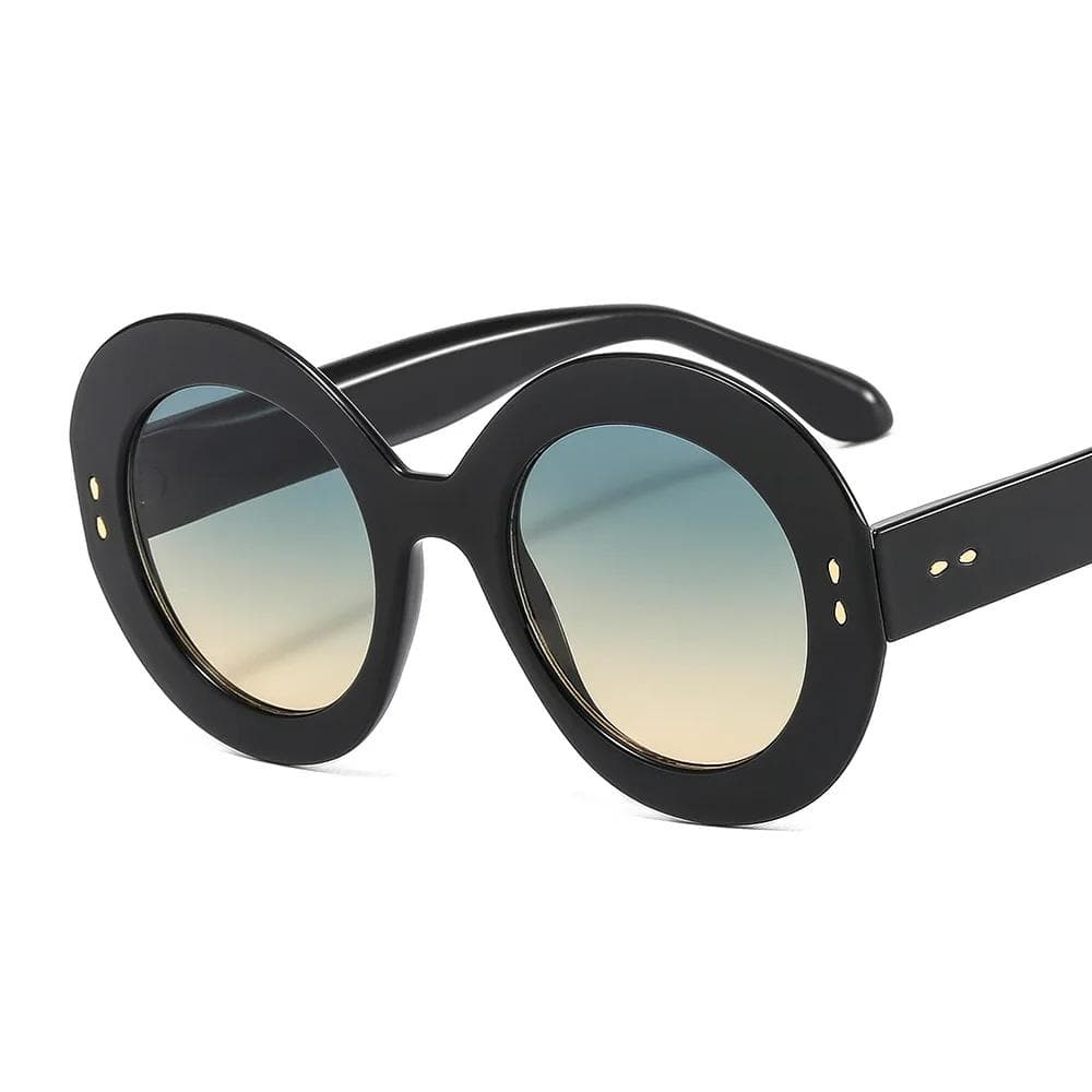 Oversize Round Vintage Sunglasses UV Resistant Multi-functional for Outdoor Travel Skiing Fashion Sun Visors