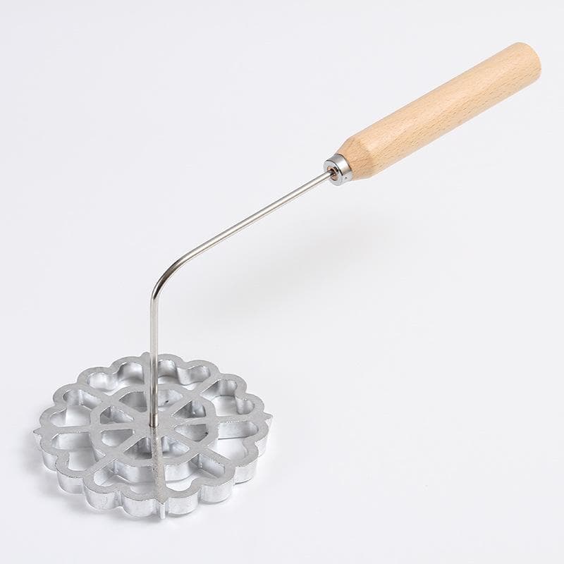 Aluminum Rosette Maker Molds Bunuelos Mold With Handle Pastry Tools Achappam Cookie Maker Baking Cooking Kitchen Accessories