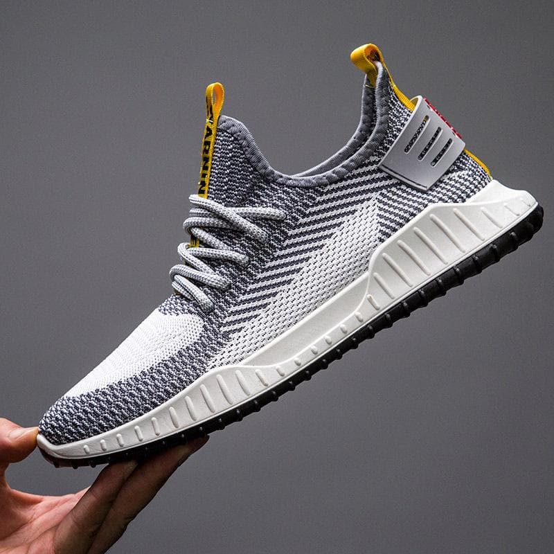 Sports Shoes Men's New Casual Flying Woven Shoes Men's Breathable Fashion Running Casual Shoes All-match Trendy Shoes Men 44