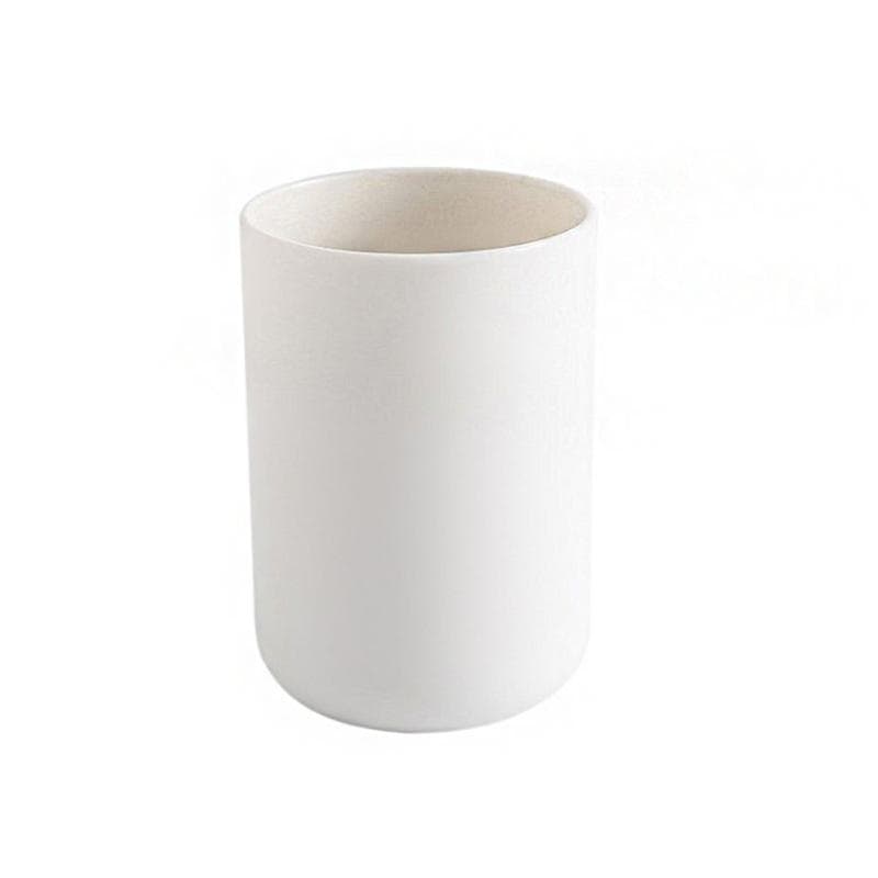 Plastic Material Toothbrush Cups Drinking Cup Mugs Brushing Cups Unbreakable Toothbrush Cups for Home Kitchen Bathroom Durable white