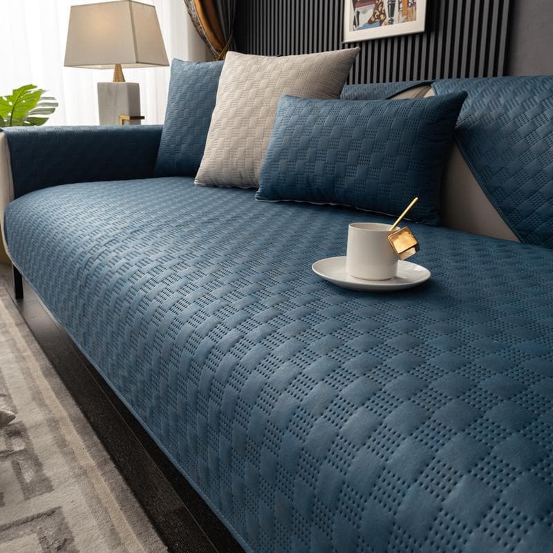 Waterproof Sofa Mat Anti Slip Thickened Nordic Sofa Towel Four Seasons Technology Cloth Ultrasonic Sofa Cover for Living Room 70x70cm 1pcs