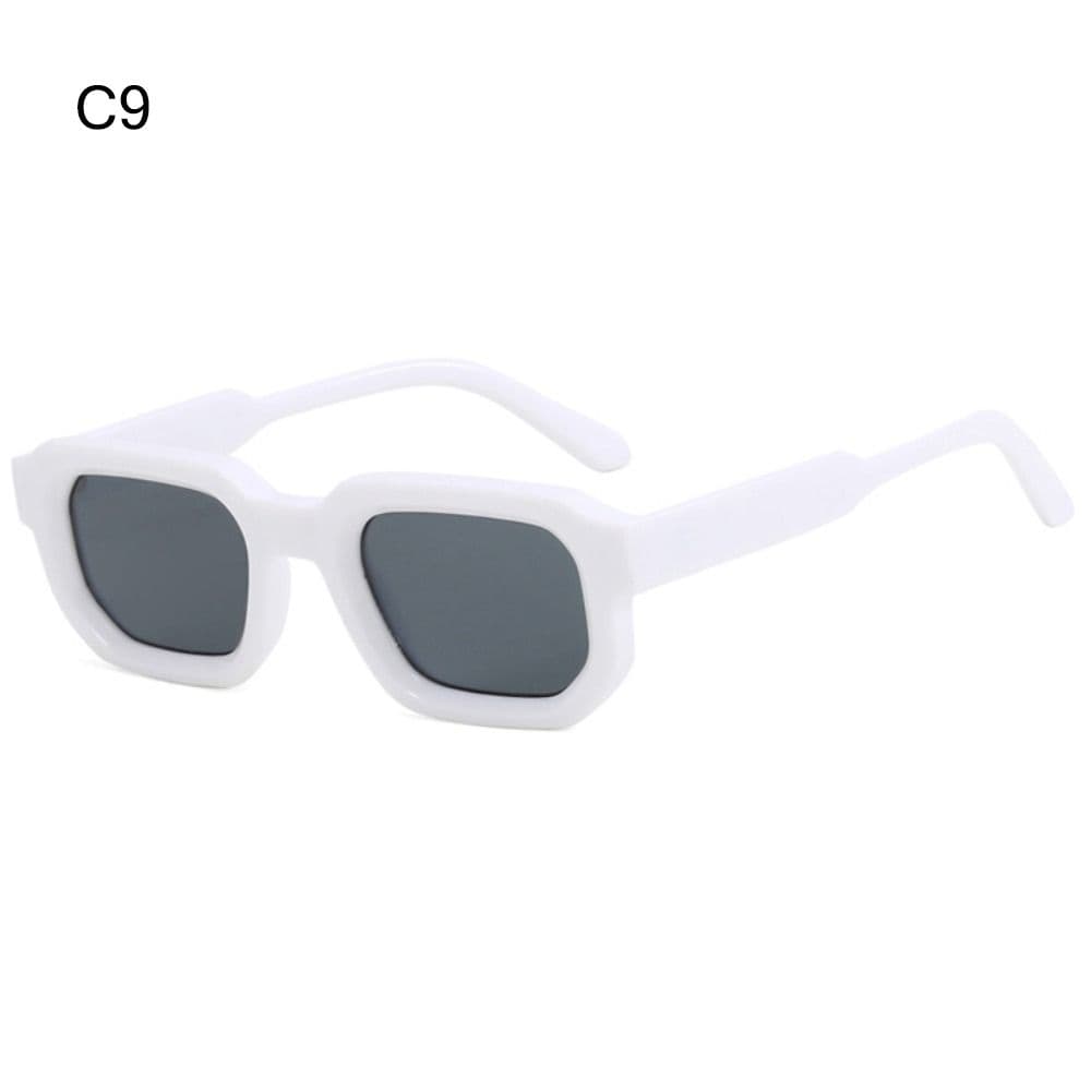 Retro UV400 Square Sunglasses Y2K Punk Style Unisex Frame Sun Glasses for Women Men