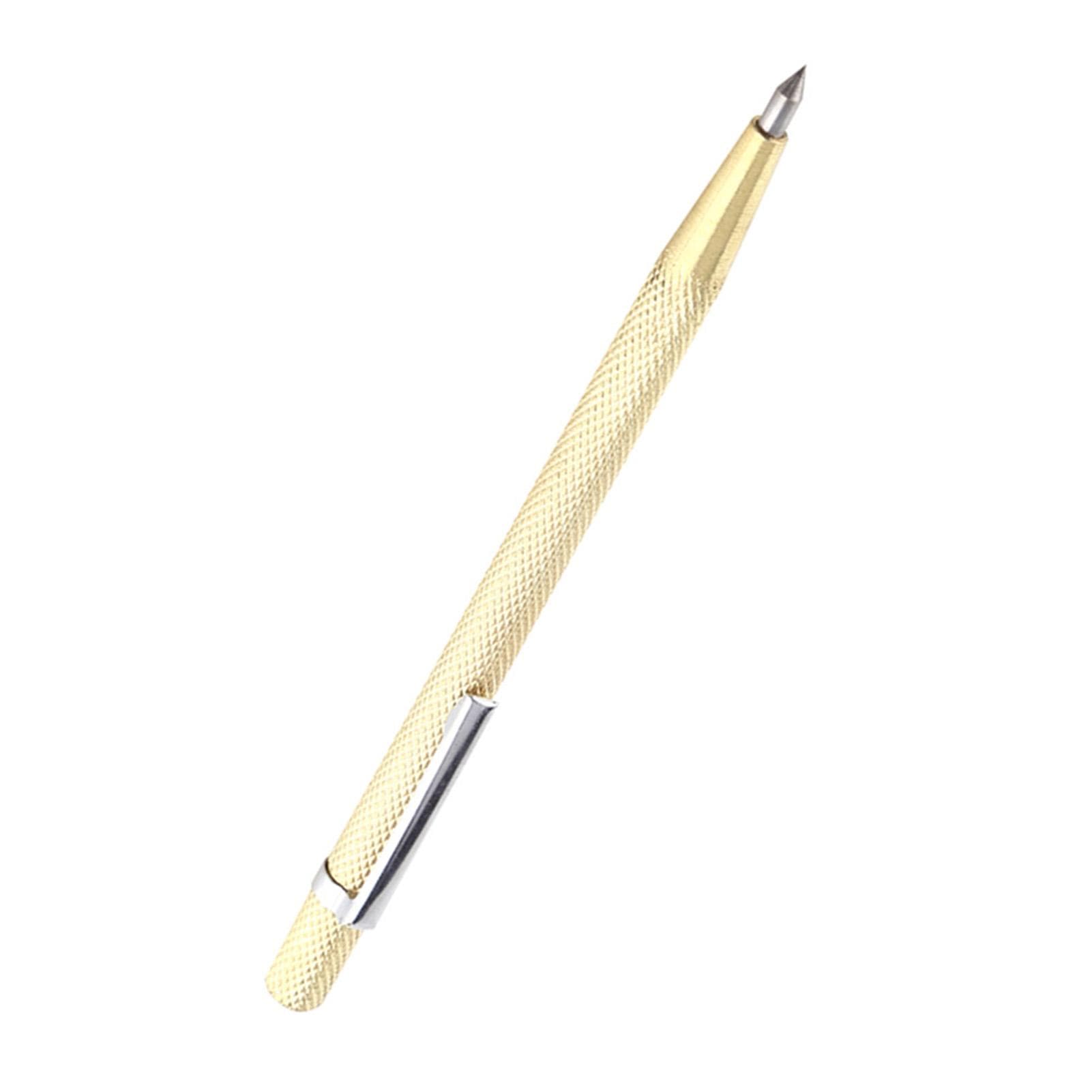Portable Scriber Engraving Pen Tool Glass Ceramic Engraver Scribe Tool (Silver)