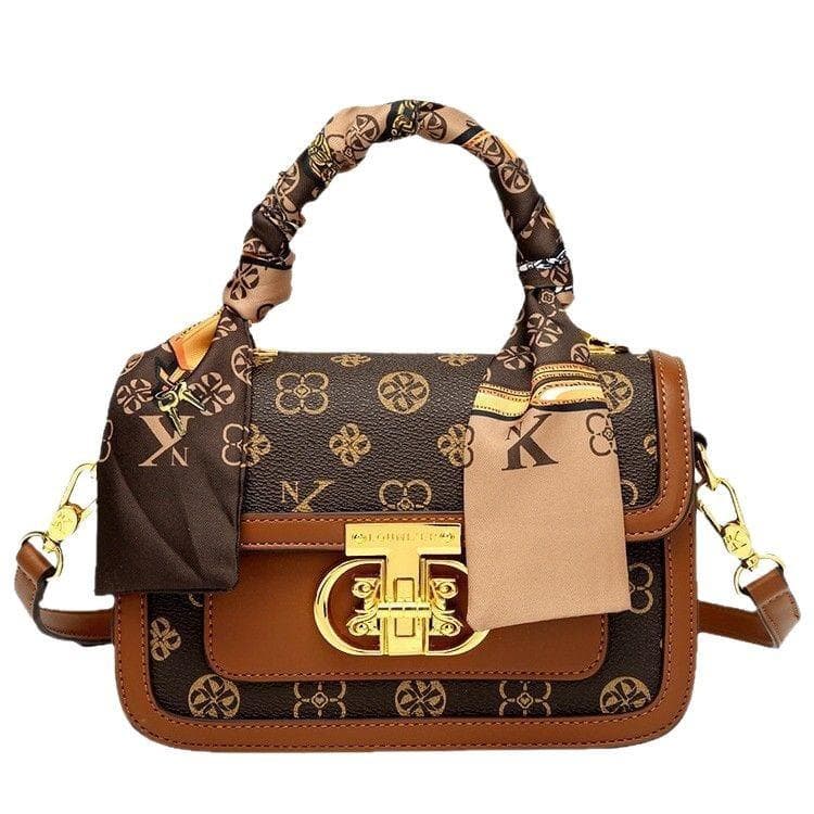 Fashionable Single-shoulder Small Square Bag with A Simple Texture and A Crossbody Handbag