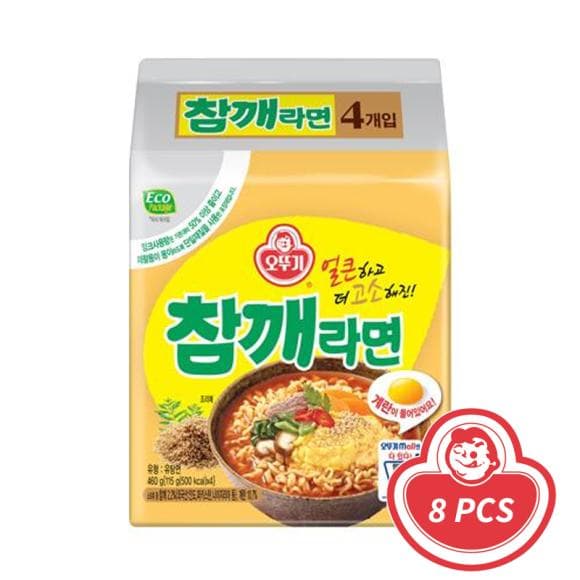Ottogi Sesame Ramen Pack 115g x 4 (2 Options) 8PCS