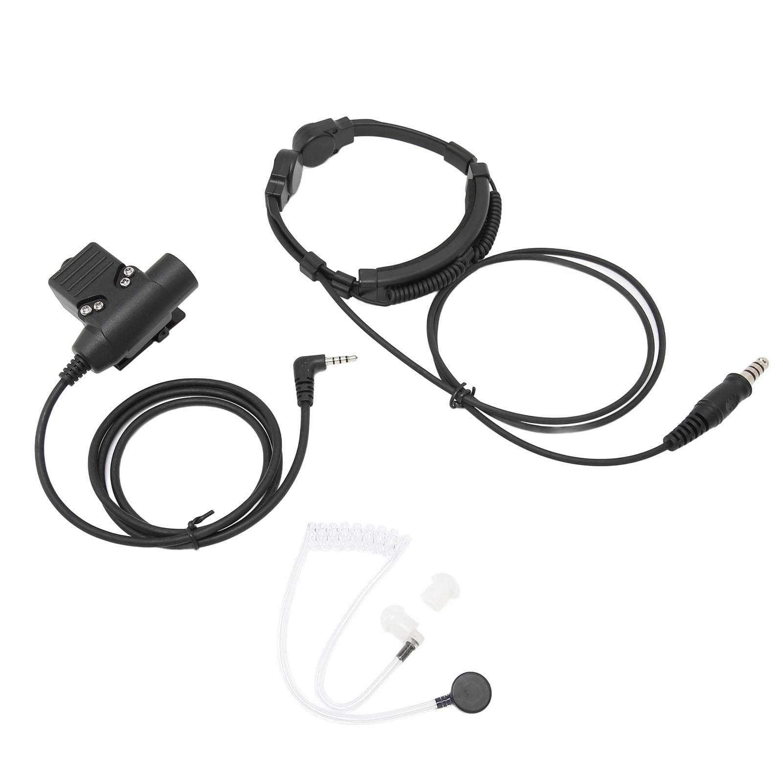 U94 PTT Headset System Adapter Throat Mic Earpiece with U94 PTT for Xiaomi 1S2S Walkie Talkies