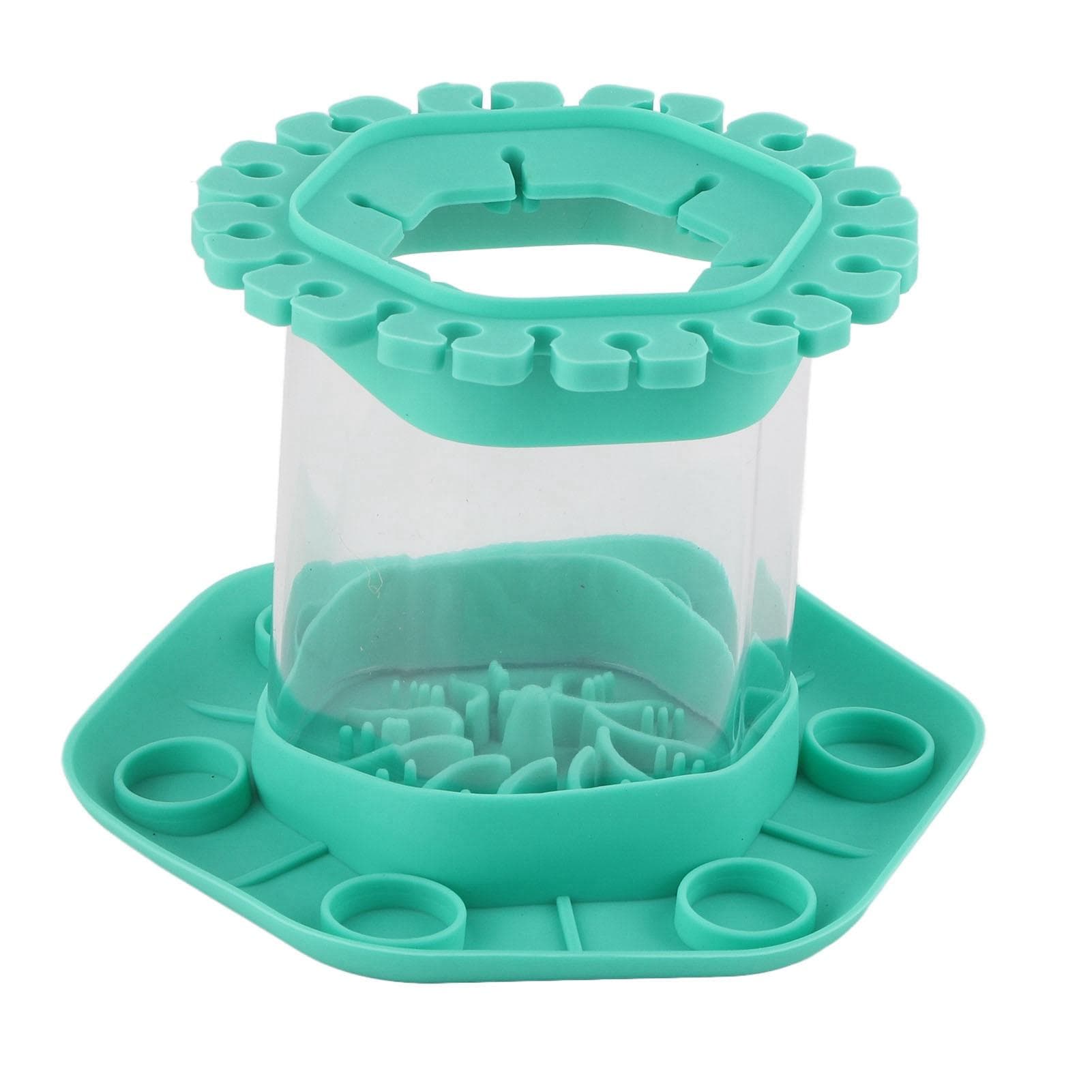 Makeup Brush Cleaner Round Detachable Brush Scrubber Board Cleaner Multifunctional Brush Cleaning green