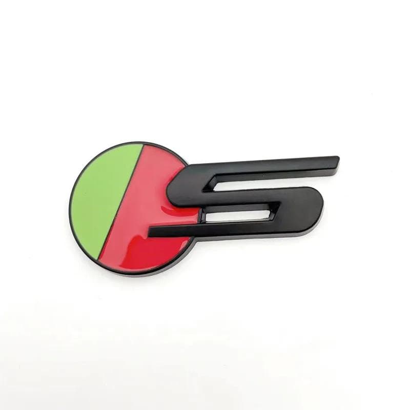 3D Metal S Logo Letters Car Rear Boot Trunk Emblem Badge Decal For J-A-G-U-A-R S Type XF X250UK Flag S Sticker Accessories S-Style2