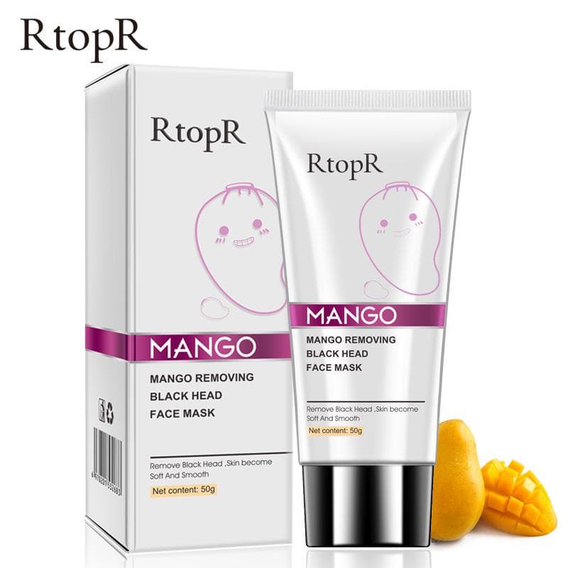 RtopR Mango Blackhead Remover Acne Treatment Nose Oil-control Mud Pore Strip Mask Whitening Cream Peel Off Mask Nose Peel Skin Care