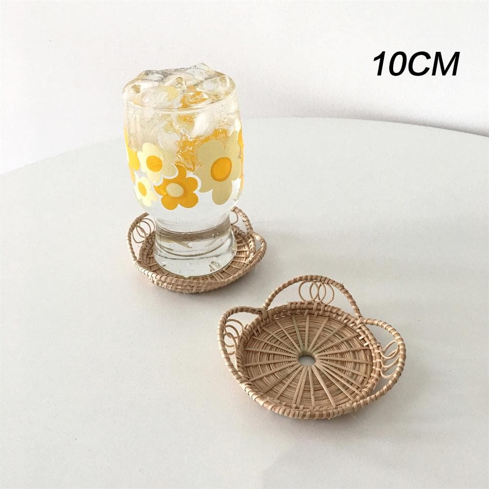 Rattan Oval Storage Basket Snack Fruit Food Serving Tray Bread Basket Knife Fork Chopsticks Display Plate Kitchen Decoration orange