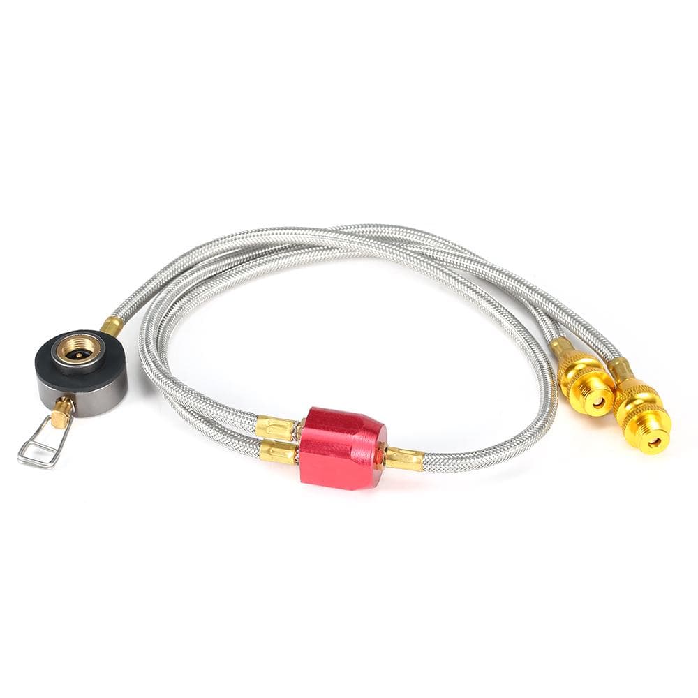 Adapter Hose Adapter Burner For Camping Stove Double Flat Cylinder Tank 9058