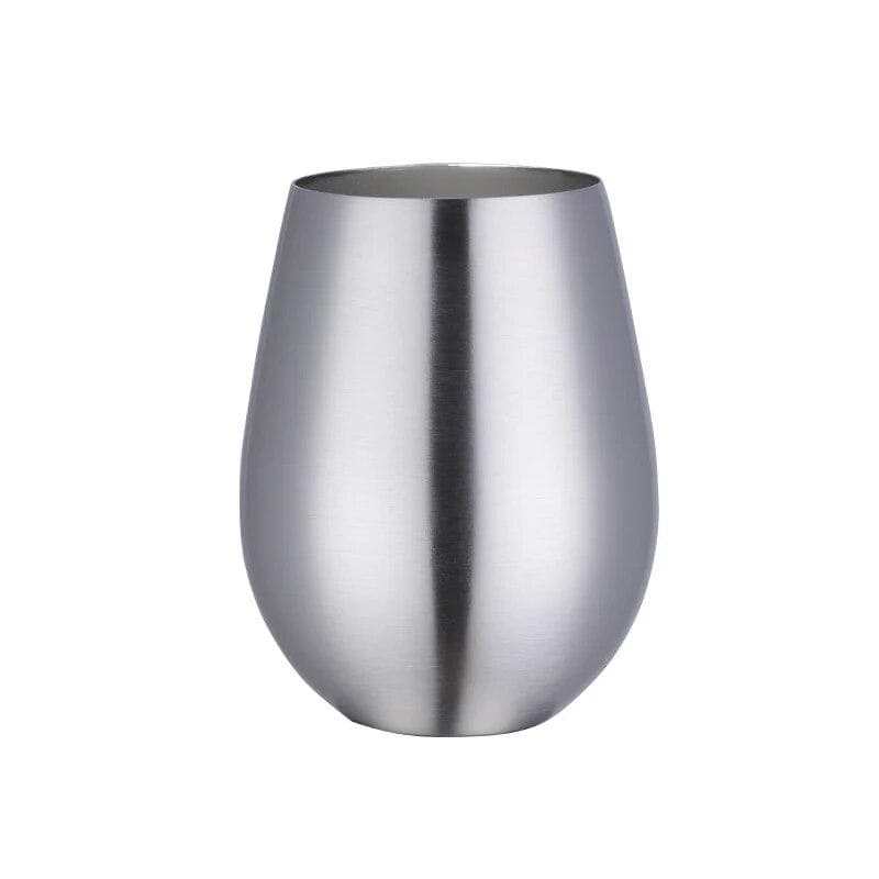 Stainless Steel Beer Wine Cup Gold Beer Tumbler Cocktail Juice Milk Cup Metal Drinking Mug For Bar Outdoor Drinkware silver