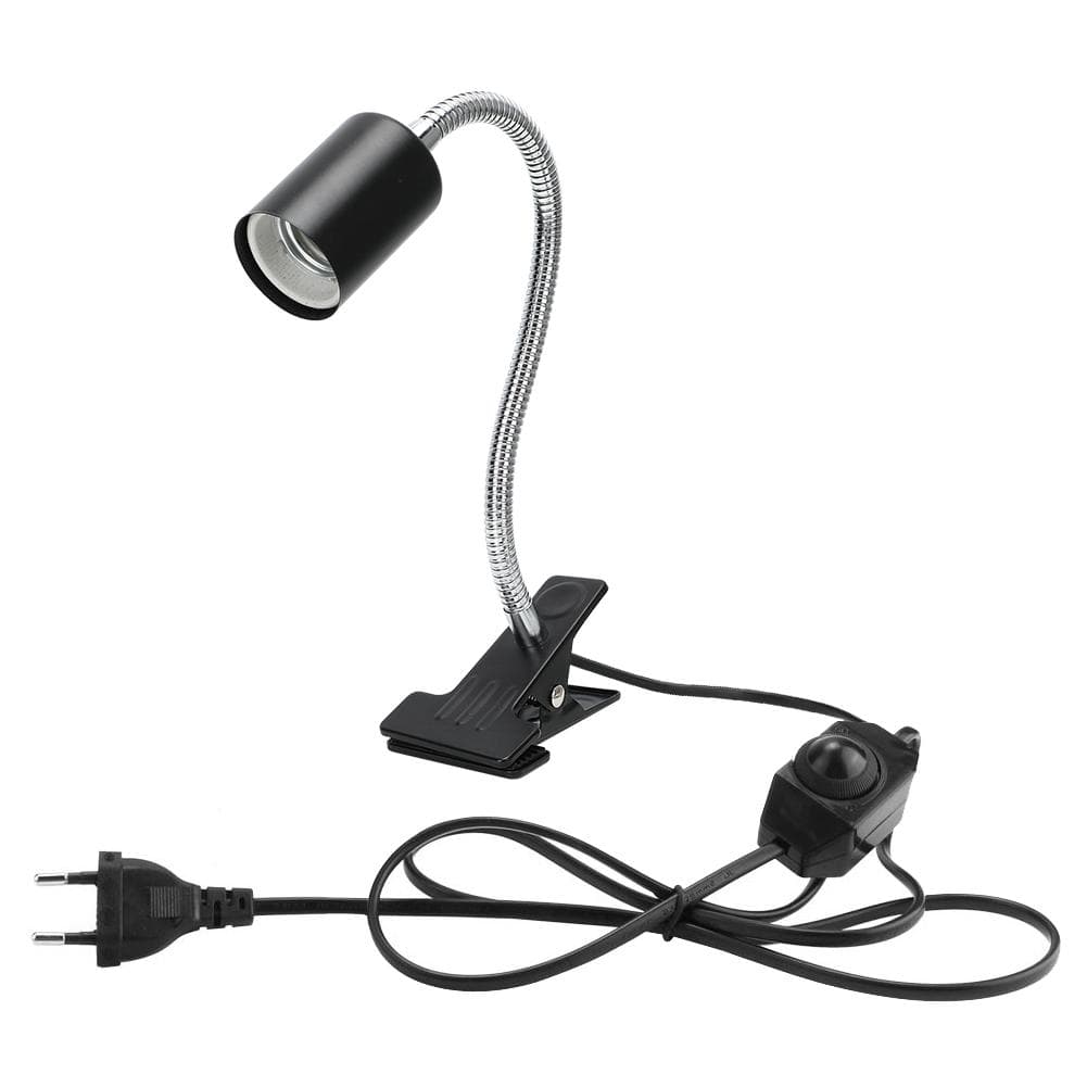 360 Degrees Rotating Adjustable Temperature Tortoise Lizard Fish Reptile Heat Lamps Base Clip Clamp