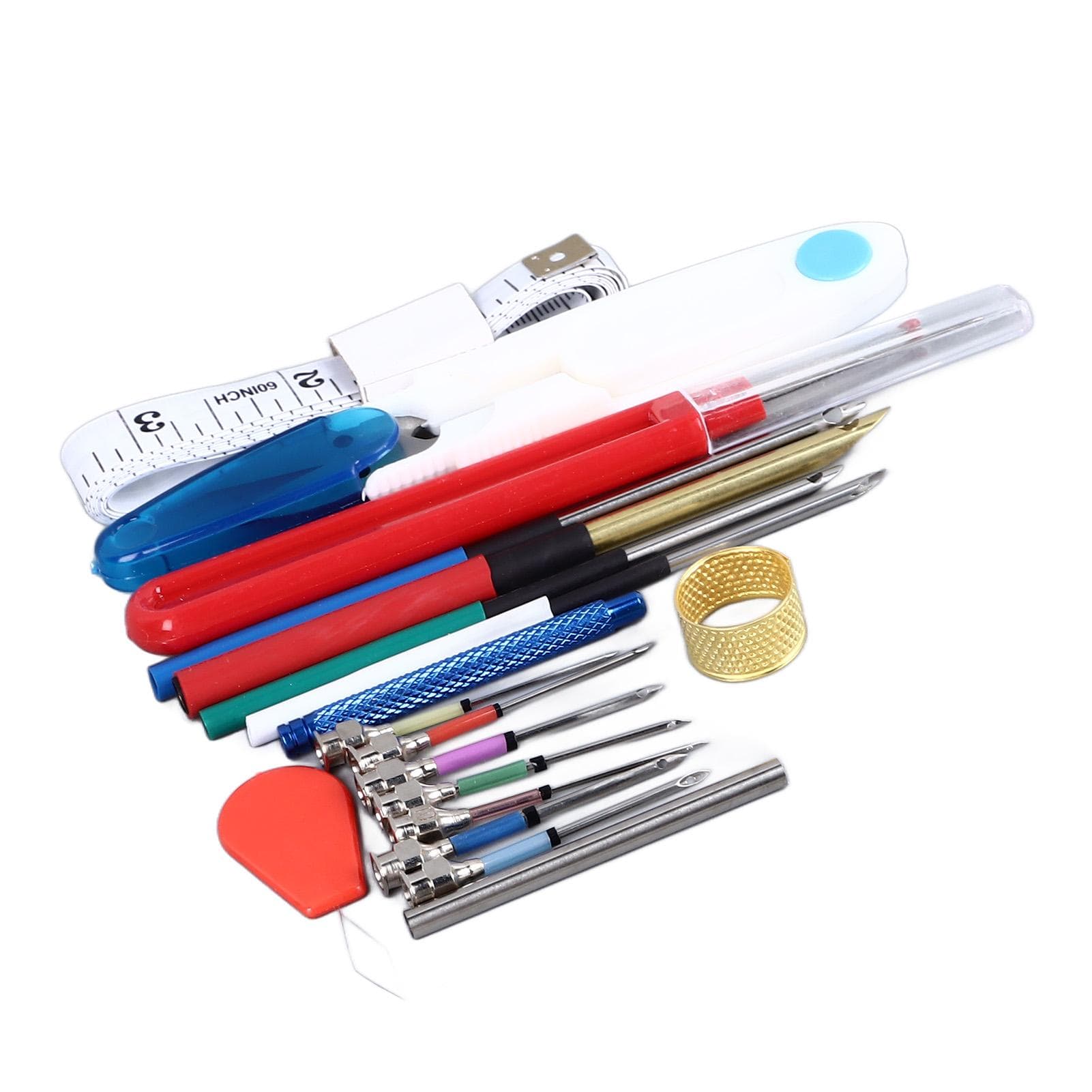 20 Pieces Punch Needle Kit Needle Threaders Embroidery Poking Cross Stitch Tools Punch Needle