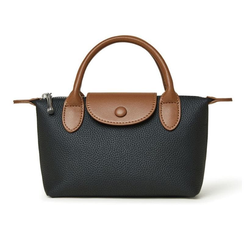 Spring and Summer Hand-held Leather Shoulder Bag Dumpling Bag Slanted Cross-women's Head Layer Leather Bag