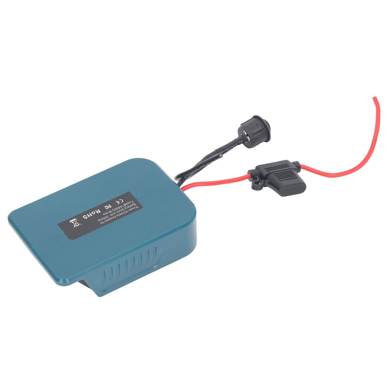Battery Adapter 14 Gauge Wire 30A Fuse Power Converter Tool Adapter for 40V Lithium Battery
